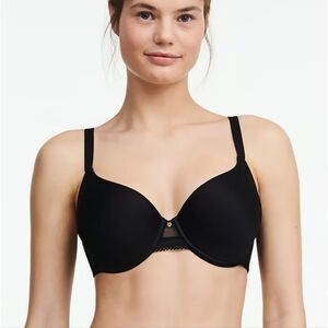 Chantelle Black T-Shirt Bra with Adjustable Straps Multiposition New